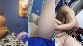 con la suegra mas zorra sac&aacute;ndome la leche!
