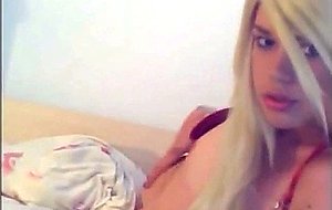 Euro teen tgirl in a bit of softcore posing