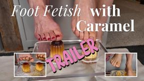Full Video Foot Fetish with Caramel Desserts
