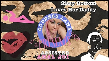 Sissy Bottom Loves her Assisted Anal JOI Dildo CEI by Goddess Lana