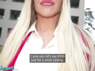 Public Agent - Large melons golden-haired mother I'd like to fuck Carla Boom sloppy POV oral hard fast screw outdoors