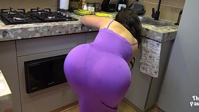 Hungry Stepmom MILF Craves Stepson’s Nutsack for Dinner