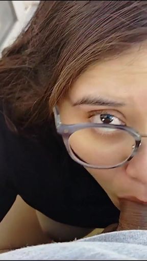 Blowjob at home from my neighbor on the balcony   Clip 2