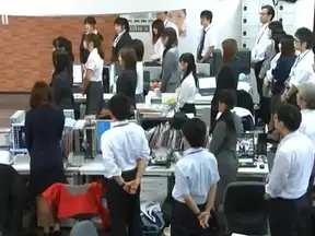 Naughty Office Workers Strip Down to Do Their Sultry Job Duties