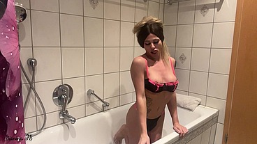 Trans Gianina sextoy anal fisting anal fuck dildo gaping shemale ladyboy
