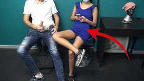 Guy Pulls Out His Cock In Dentist Waiting Room Dick Flashing Public And She Liked!