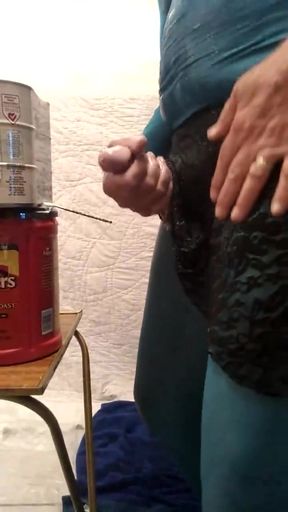 Fucking my cock punishment insertion.