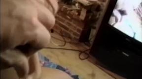 ”Passionate redhead Marisella teases & plays her snatch”