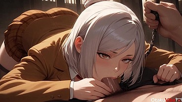 Meiko lost her guard and was fucked by prisoners in all her holes![AI]