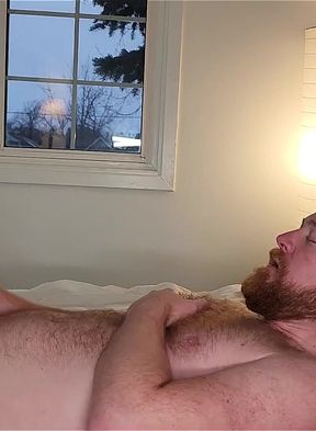 Jerking Out a Big Load Onto My Face and Tongue