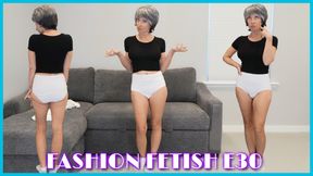 Old Granny Tries On Old Granny Panties - FASHION FETISH E30 - MILF STELLA