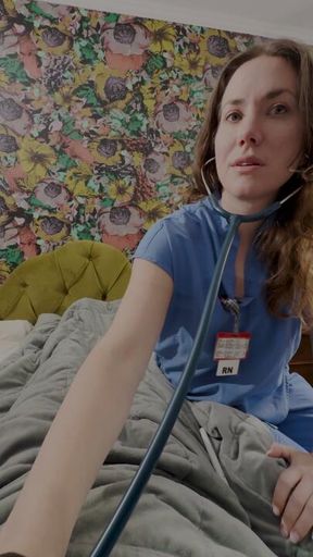 Nurse Stella Decides You If You Can Leave…By Making You Fill Her Pussy