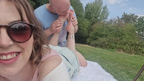 Outdoor Foot Worship In The Pose - Featuring Camilla Tootsie + Solesfeetclips