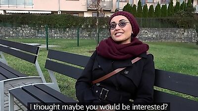 Public Agent Afghan cutie pays to fuck a big shaft
