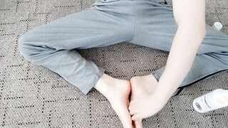 I rubdown my soles with lubricant.