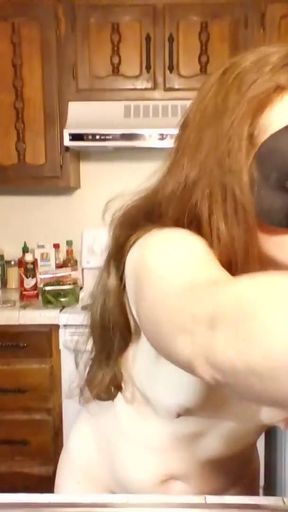 Powerful moment from &quot;Ginger PearTart Cooks Ramen! Naked in the Kitchen Episode 97&quot;
