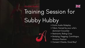 Training Session for Subby Hubby | Avalee Audio | Fdom | Restraits | Teasing | Pegging | Amazon Position | ENM | Immersive Erotic Audio for Men