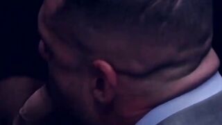SUCKING MY COLEAGUES DICK IN THE OFFICE GLORY HOLE BEFORE GETTING DRILLED BY MY BOSSS WIFE
