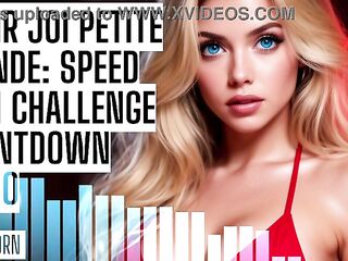 ASMR JOI Petite Golden-haired: Speed Cum Challenge Countdown Audio Porn HFO