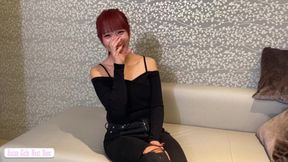 A Gorgeous Ponytailed Gal Betrayed Her Younger Boyfriend with a Secret Affair She Craved