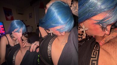 Free to use teen egirl giving a deep throat blowjob. I didn't even feel like it but I'm free to use