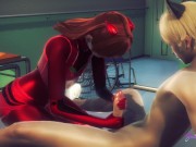 Evangelion Asuka - Is Asuka Femboy ready to swallow all that cum?