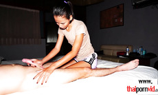 Extra small Thai teen massaging a BWC