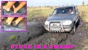 VIKA STUCK THE MUD OFFROAD BAREFOOT HD 1080 (real video) FULL VIDEO 21 MIN