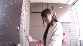 Skinny long-haired chick Shizuku Memori rides cock gets cum on face