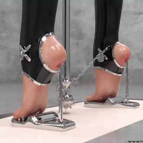 Hardcore Metal Bondage, Latex BDSM Compilation 3D