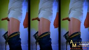 ALEJANDRO MISTRAL Masturbacion en pantalon vaquero Levi'_s y botas en solitario