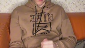 Edgy Twink Squeezes Balls Intense Squirt Out