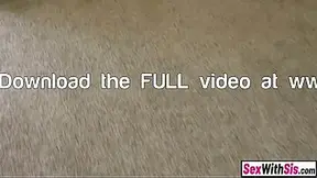 Tiny teen step sis seduces big dick