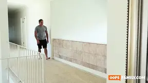 Hot wife gives fully throat blow job to stepson in forbidden family affair
