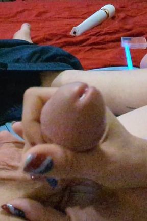4th of July POV Close up Hand Job with Dripping Cum and Pretty Nails