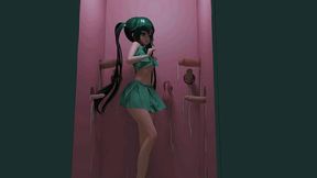 genshin impact mona glory hole room hentai gangbang undress sex and dance mmd 3d clear blue clothes