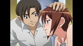 Hentai student gets gangbanged in bathroom