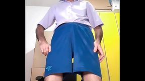 Jorrando leitinho Pau duro na cueca Preto sexy