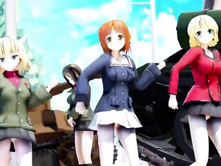 MMD Dance Sex ?????PiNK CAT [Girls und Panzer] (Submitted by Deltarion)