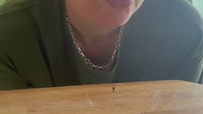 Devouring the tiny vermin
