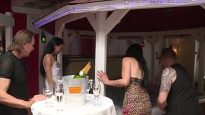 Beach Club with Big Fuck Orgy in the Pool with Lots of Cum.