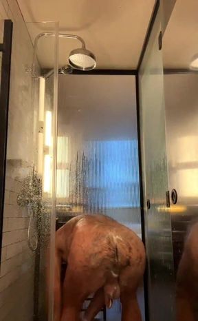 Showertime, Wanna Get Daddys Cock Nice and Clean? Come Give Me a Hand Full and Short Versions!!