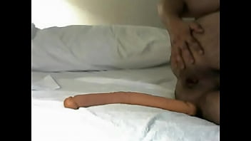 Big monster long huge dildo inside my ass