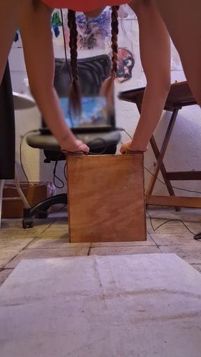 Skylova69 Trans Workout and Gets Horny