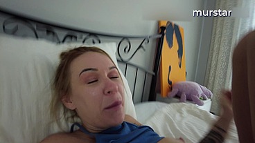 I'm filming how a mustachioed man fucks me POV