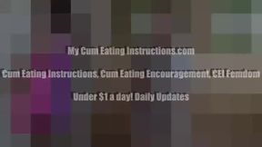 Swallow your cum for your horny neighbor JOI