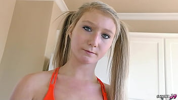 Petite Pigtails Step-Sister seduce to Hard Fuck and let him Cum Twice after caught her watching porn