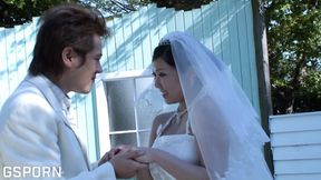 Hot Japanese Wife in Wedding Attire