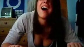Dark haired emotional cam bitch sucked dick after a proper doggy fuck