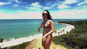 Caught in the act - Latina babe gets anal and sloppy blowjob at the beach